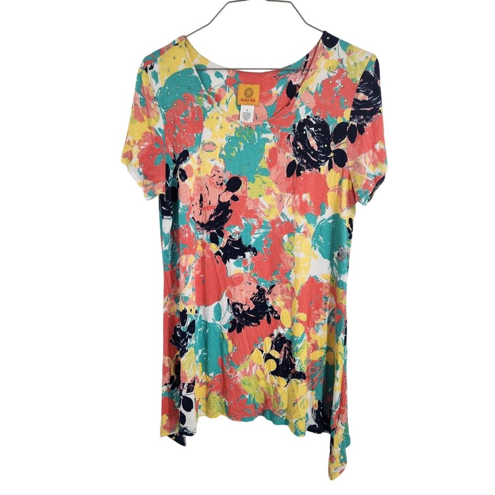 Ruby Rd Colorful Multicolor Top - Women's Size Small